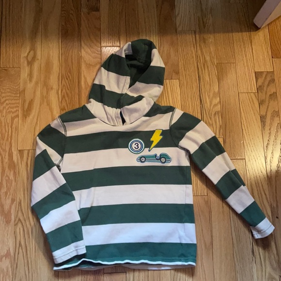 Mini Boden Other - GUC green and white hoodie; Mini Boden size 7-8